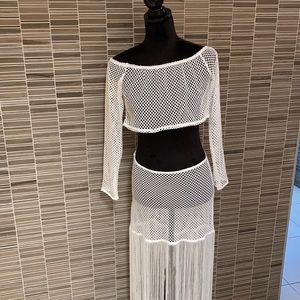 Two piece swimsuit / beach wear cover up